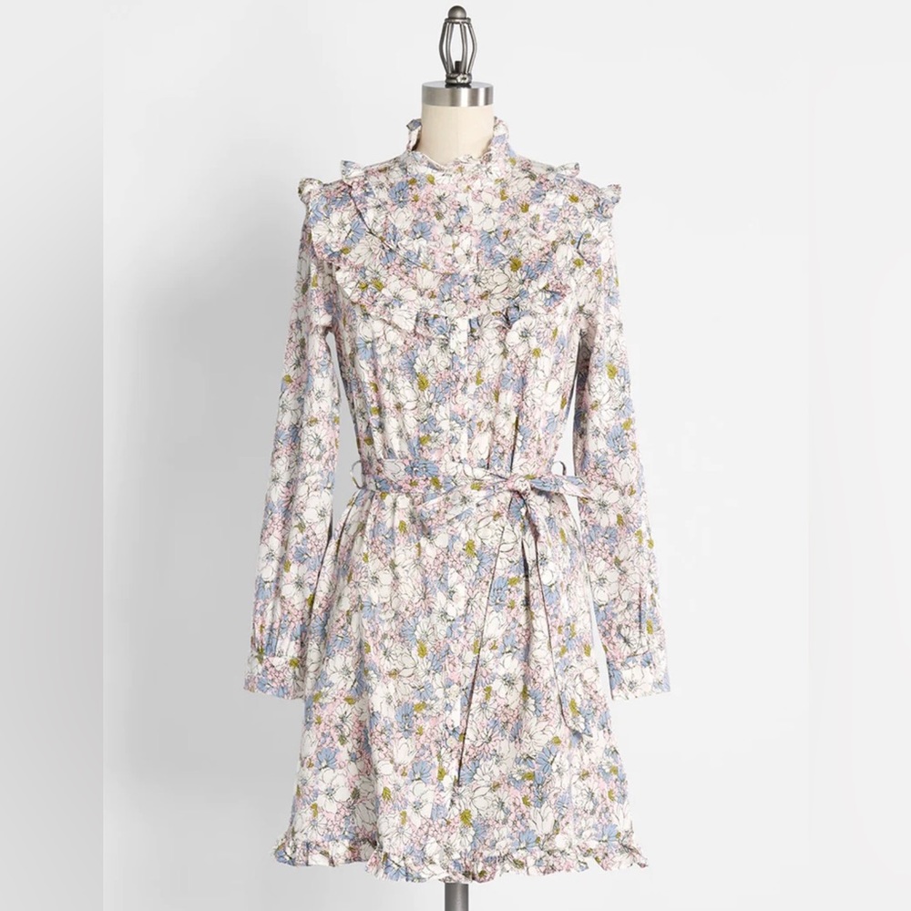 ModCloth NWT Floral Shirt Dress SIZE SMALL